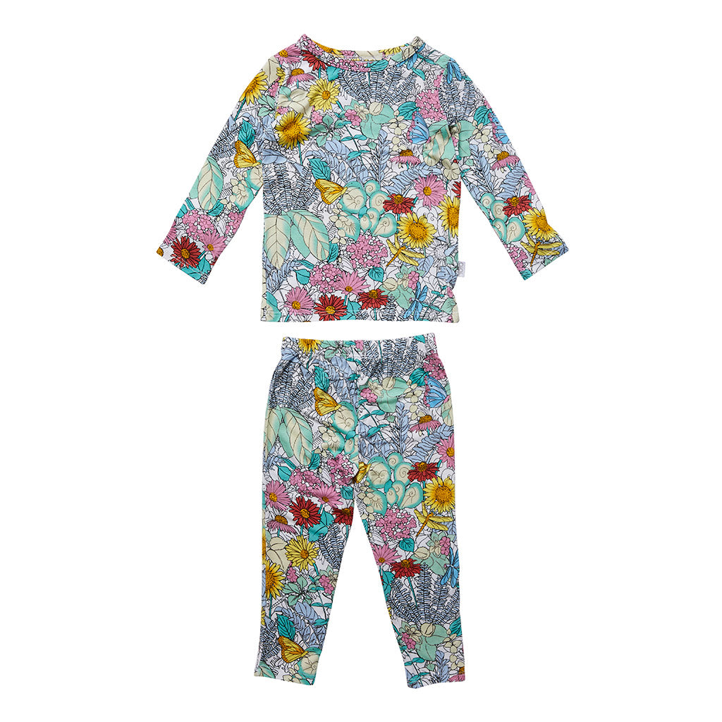 Long Sleeve Pyjama Set – Secret Garden – OiOi