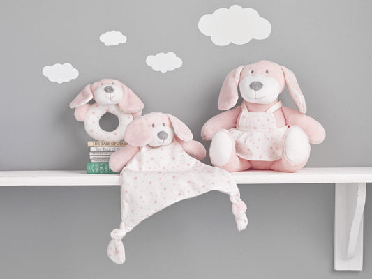 Peaches Puppy softie Comforter – Pink
