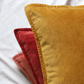 Golden Stone washed velvet Cushion