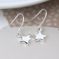 Silver plated  star drop earring's