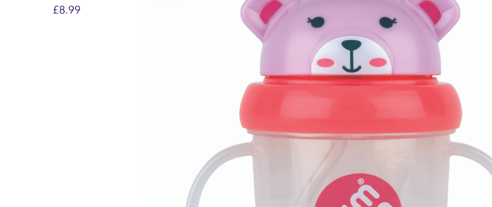 Tum Tum Tippy Up  Cup with Weighted Straw (Valve Free), Betsy Bear, 200ml