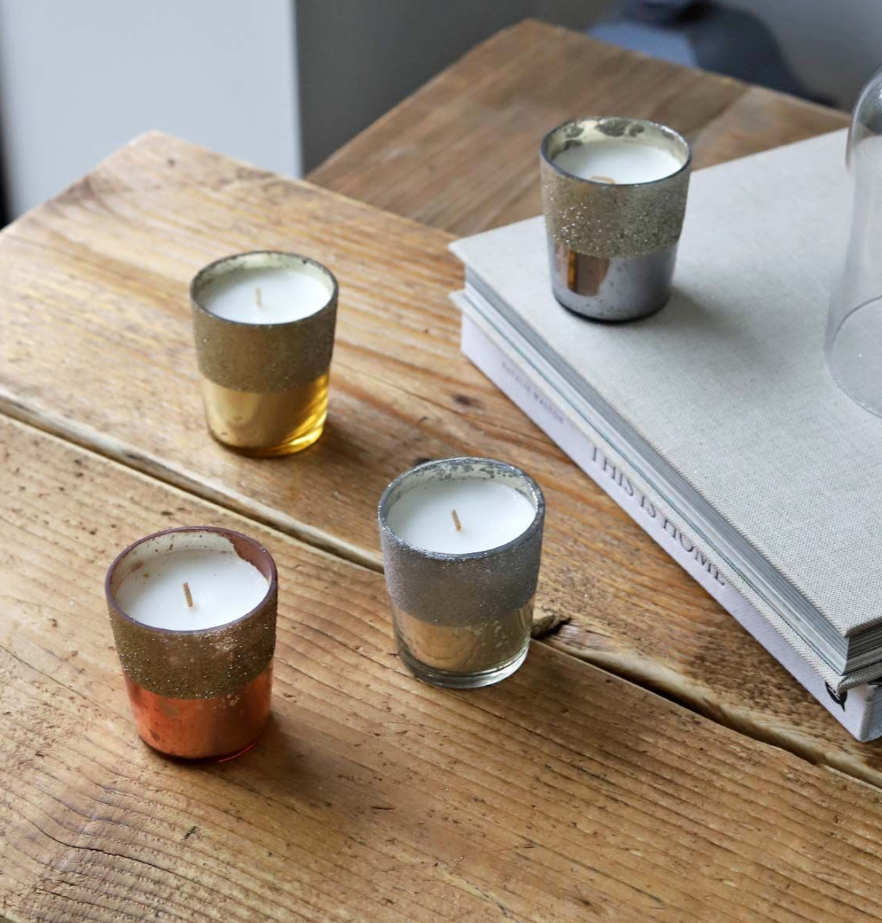 Votive Candles vintage set of 4