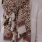 Teal/Ochre large Scarf Trellis aztec design