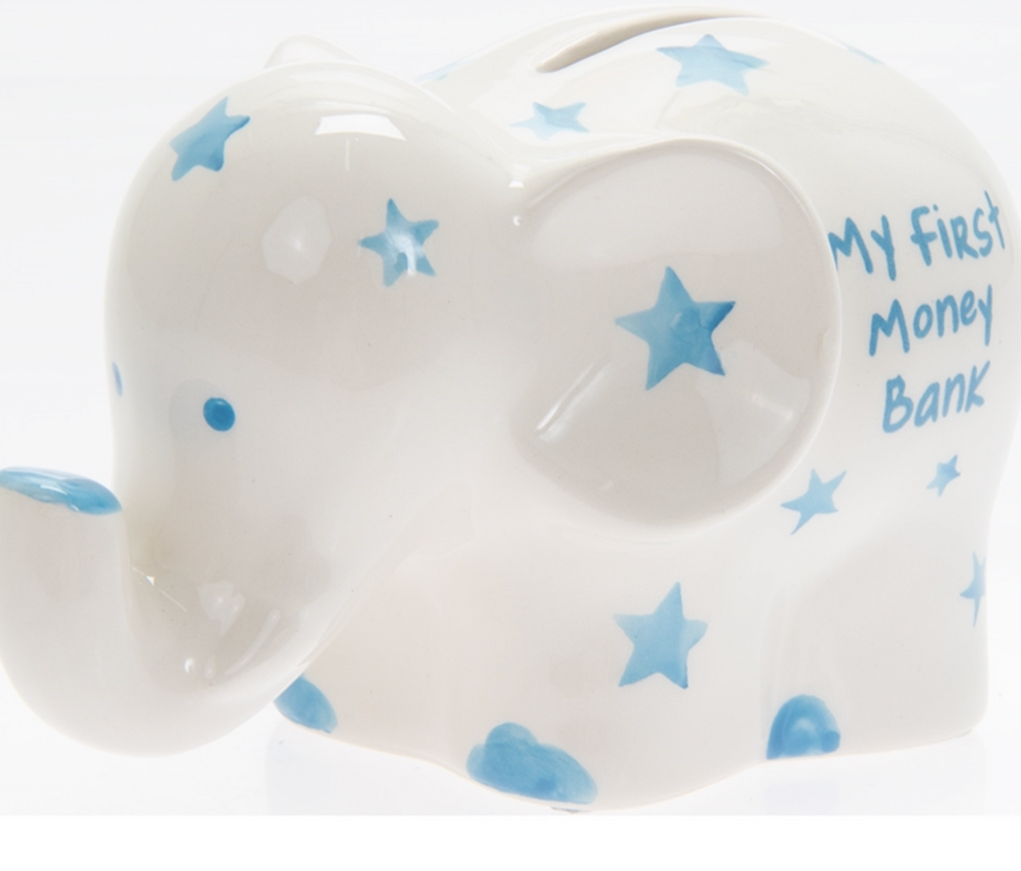Ceramic money Box Petit Cheri Elephant Blue