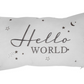 Hello World Linen Cushion