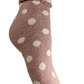 Joya Children's little cuffed socks  Pink/cream  size 10-13
