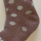 Joya Children's little cuffed socks  Pink/cream  size 10-13