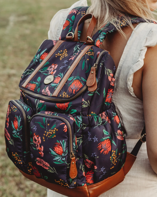 Signature Nappy Backpack - Botanical Floral Nylon