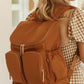 Nylon Changing Backpack-OCHRE