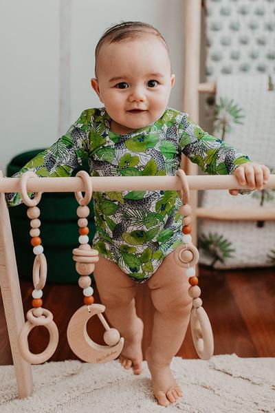 Bamboo  Curious Leopard  Romper suit