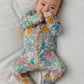 Bamboo Zipper romper secret Garden